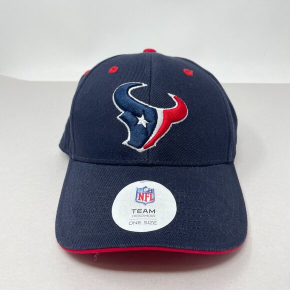 Houston Texans Hat Blue Red NFL Ball Cap Adjustable - Picture 1 of 8